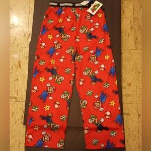 Nintendo super mario bros pajama pants brand new with tags! Size Large (10-12)